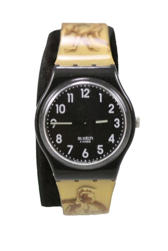 Montre Femme/unisexe Louis Valentin Design Suisse - Cadran Aubergine, Boîtier Chromé, étanche 30m, Occasion