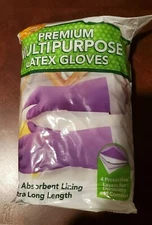 Clean Ones Premium Dishwashing / Multipurpose Gloves Non Slip Grip LARGE 9 Pack