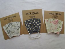 Reversible Face Mask Reusable Primitives by Kathy 3pc Washable New Floral G