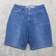 Vintage Anchor Blue Shorts Mens 38 Baggy Wide Leg Skater Faded Hip Hop Y2K Jorts