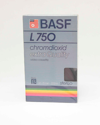 BASF L750 Chromd extra Quality VHS Videokasette OVP Verschweißt Nr.1550