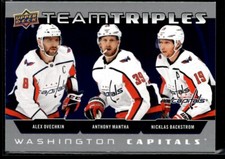 2021-22 Upper Deck Team Triples Ovechkin/Mantha/Backstrom #TT-WAS