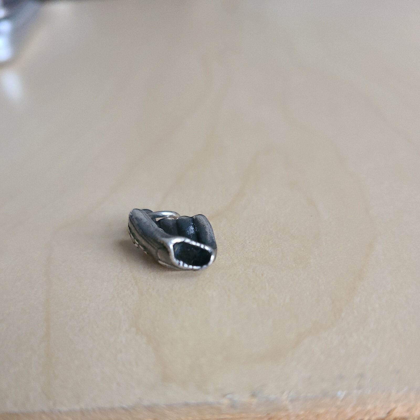 James Avery Sterling Silver Baseball Glove Charm Gem