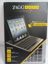 Zagg Pro Keys BLUETOOTH KEYBOARD Ultra Thin Aluminum 11" for iPad 2-4th Gen