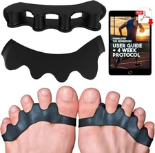 Correct Toes Adjustable Toe Spacers Toe Separators for Foot and Bunion Pain