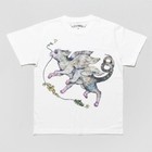 Yuko Higuchi Kurzarm T-Shirt Flying Cat XL-Größe weiß Baumwolle 100% NEU