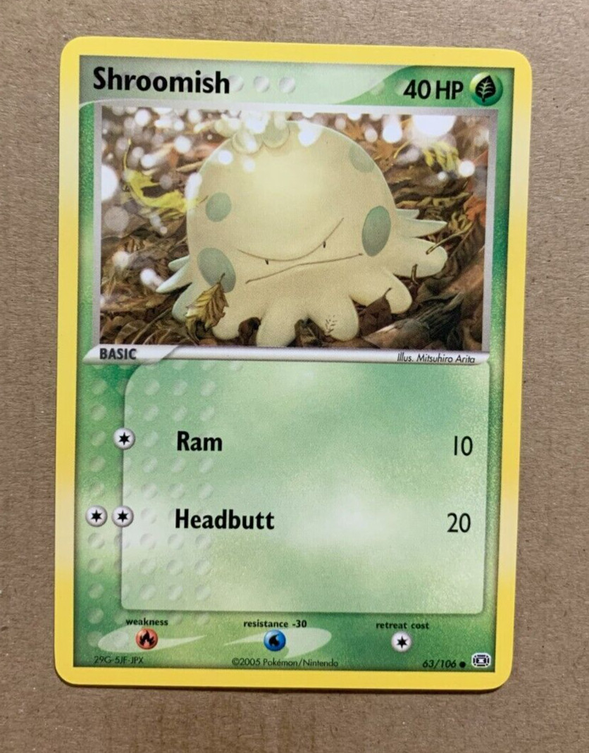 Shroomish 63/106 EX Emerald - Common Pokemon Card - NM/Mint