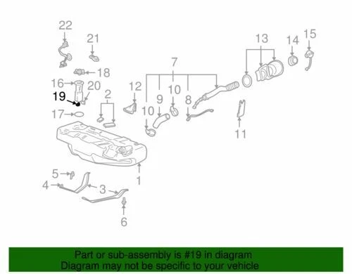 Kit de unidad de envío de medidor de combustible genuino GM 2001-2005 Buick Cadillac Pontiac 88963639 Foto 2 de 2