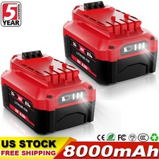 2x 8.0Ah 20V For Craftsman V20 20 Volt MAX Lithium-ion Battery CMCB204 CMCB202
