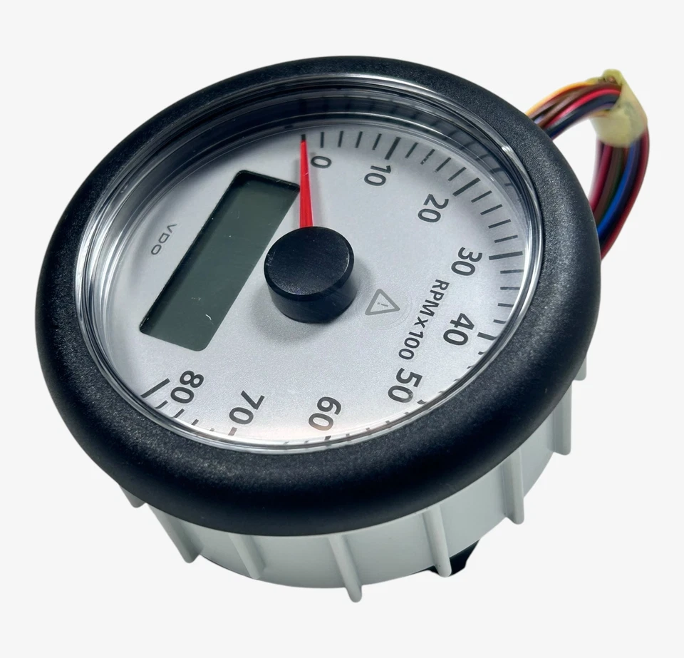 VDO A2C53408402, View Line Sterling 3 3/8'' RPM Tachometer Gauge 12V - Image 2 of 4