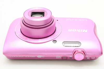 Exc+5 】 Nikon COOLPIX S3700 Pink 20.1 MP 8x Wi-Fi Digital Exc+5 】 Nikon COOLPIX S3700 Pink 20.1 MP 8x Wi-Fi Digital