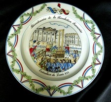 Assiette Bicentenaire de la Révolution Française Exécution de Louis XVI  