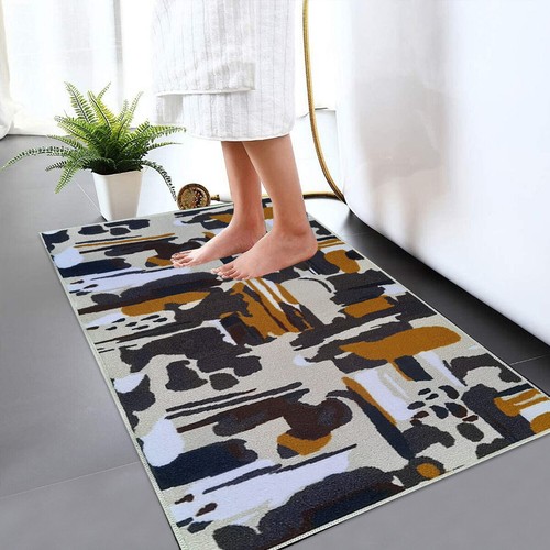Extra Large Bath Mat Bathroom Rug Water Absorbent Washable Toilet Pedestal Mats - Picture 38 of 41