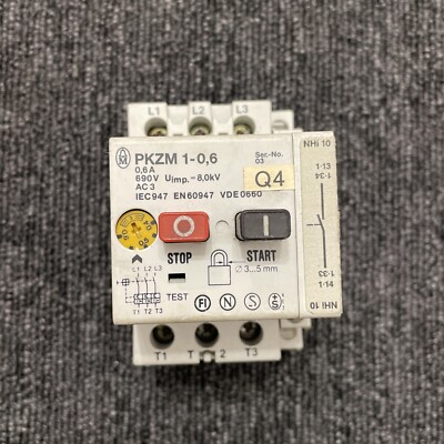 Klockner Moeller PKZM 1-0,6 Motor Starter + NHi 10