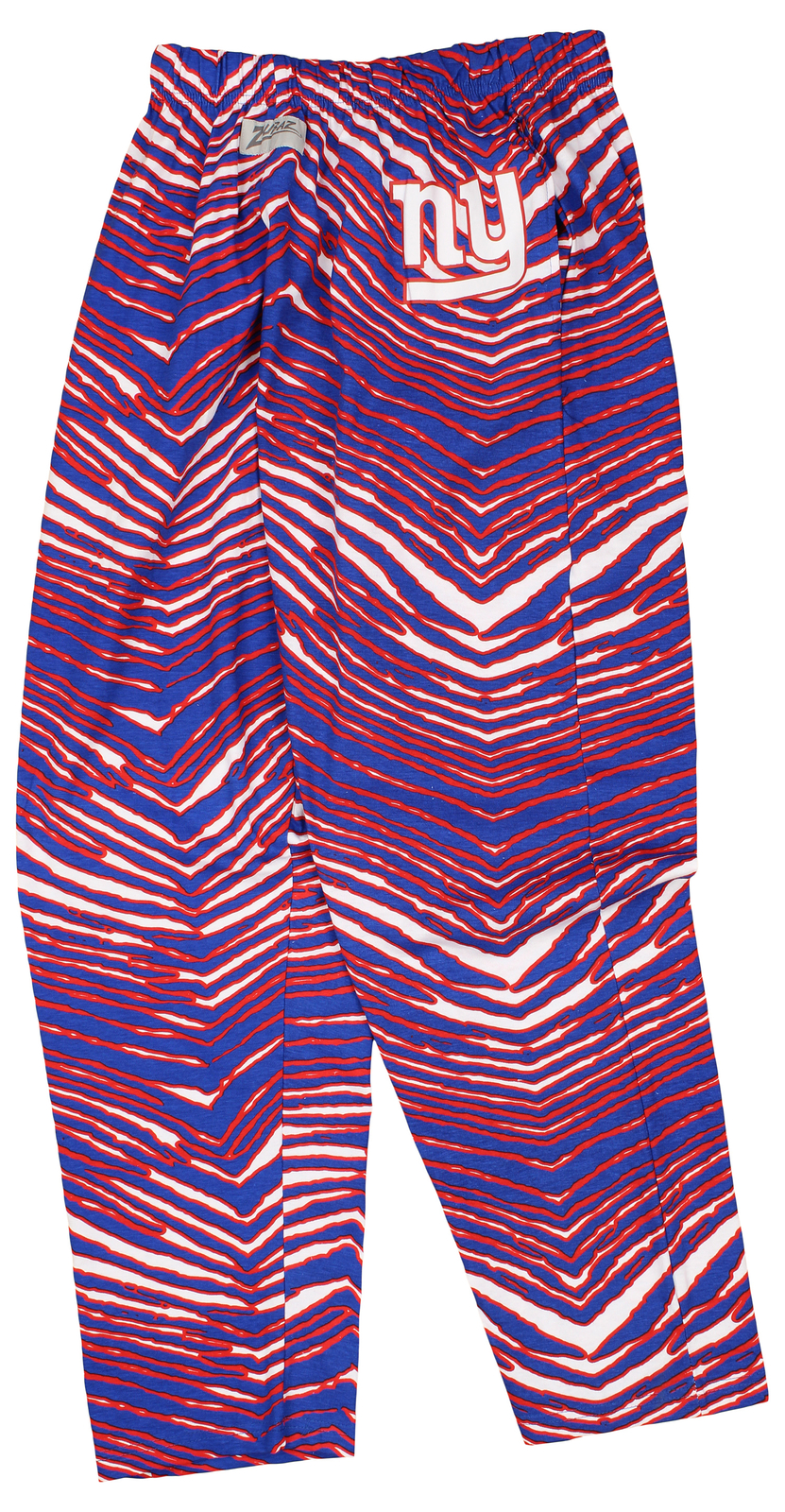 Мужские брюки с логотипом Zubaz New York Giants NFL с логотипом Zebra на левом бедре