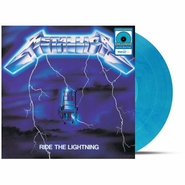 Metallica Ride The Lightning Exclusive Limited Electric Blue LP