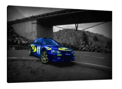 Colin McRae 30x20 Inch Canvas Art WRC Rally Subaru Impreza Framed ...