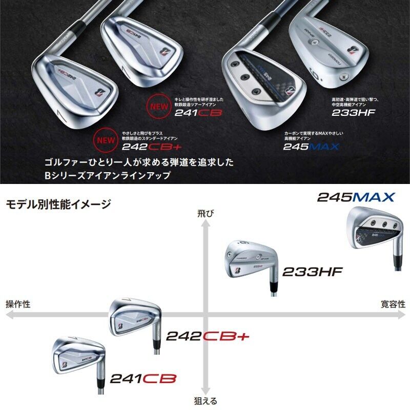 BRIDGESTONE GOLF JAPAN 2024 241CB IRON SET #5,6,7,8,9,Pw BRIDGESTONE GOLF JAPAN 2024 241CB IRON SET #5,6,7,8,9,Pw