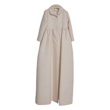 DOLCE & GABBANA Kids Dress Off White Wool Baptism Coat s. Tag 9 Years 1500usd