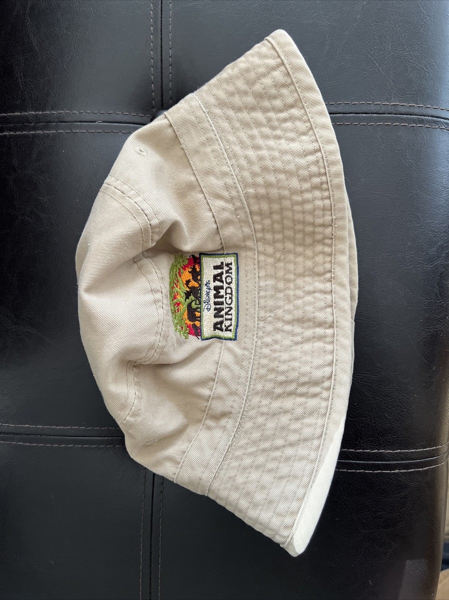 Disney Parks Animal Kingdom Embroidered Bucket Hat Tan Size  display picture 1