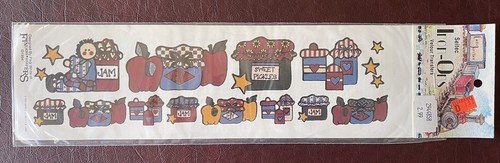 Crafts - Seitec Iron-On Velour Fabric Transfer Apples, Jelly & Jam #9-760 1994