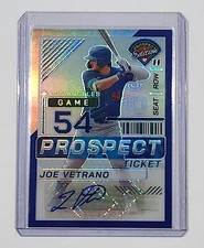 2024 Panini Prospect Edition JOE VETRANO Holo Ticket Signature Blue AUTO #d /149