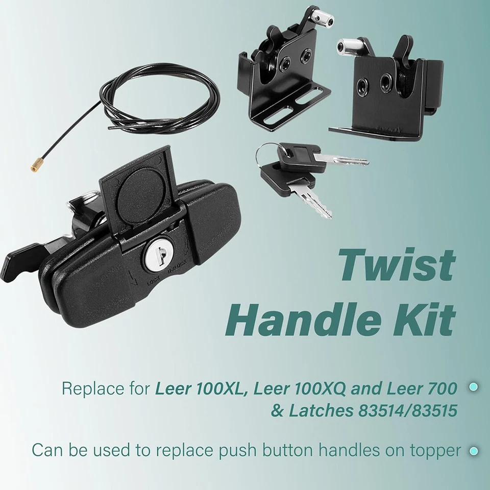 for Leer Truck Cap and Tonneau Cover Twist Lock / Handle 100XQ 113436 700 100XL Foto 2 de 4