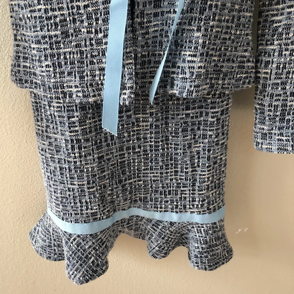 My Michelle Blue Jacket & Dress Two Pieces Set Size 7 - Image 4 of 4