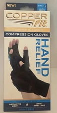 Copper Fit Compression Gloves Hand Relief Copper Infused L/XL New In Box