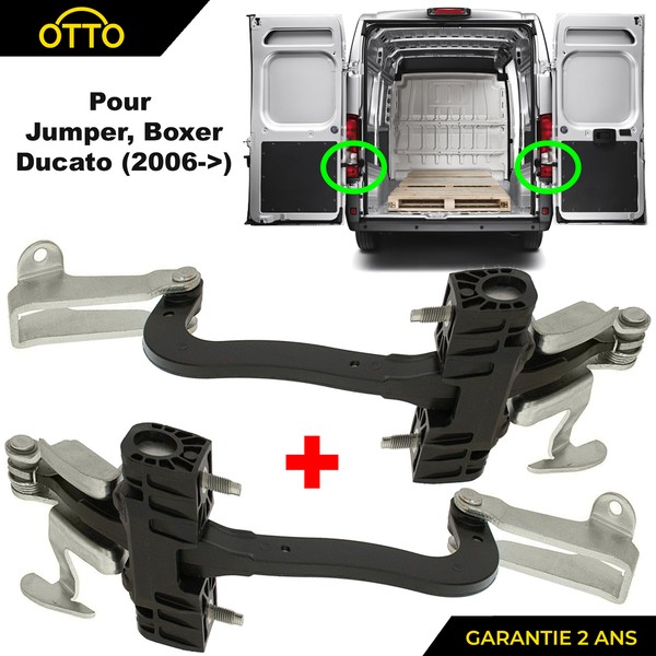 2X Aluminium TüRfeststeller Heck FüR Partsline Boxer Jumper Ducato Ab 2006-image