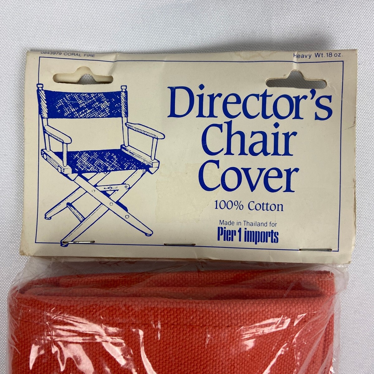 Pier Directors Chair Cover Red Coral Fire 100% Cotton New