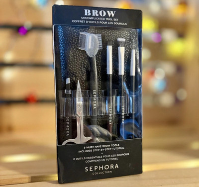 Sephora Collection BROW Uncomplicated Brush Set - 6 Tools & Tutorial - Sealed