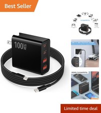 100W USB C Fast Charger for DJI Drones with Smart Safety Features, 6.6ft