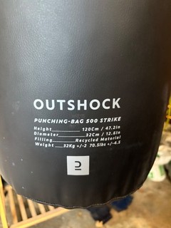 Outshock 32kg boxing punch bag