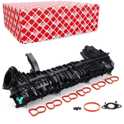 febi Ansaugkrümmer + Dichtung für BMW 3er F30 F31 5er F10 F11 X3 F25 X5 F15 N57