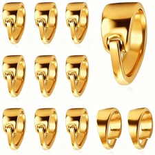 100Pcs Necklace Pinch Clip Bail Clasps for Jewelry Making, Sturdy Metal Penda...