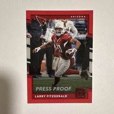 2017 Panini Donruss Press Proof Red Larry Fitzgerald #21 Arizona Cardinals