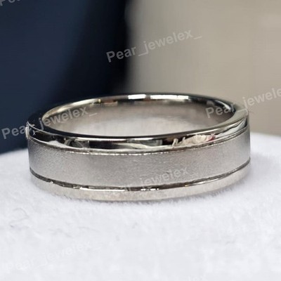 Designer Mens Platinum Wedding Band Ring Estate Piece Size Custome