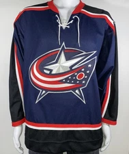 Columbus Blue Jackets Koho Official Tie Down Jeresy Made in Canada