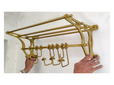 24'' French Rack Luggage Train Rack Wall Mounted - Steel Rack vintage luxury