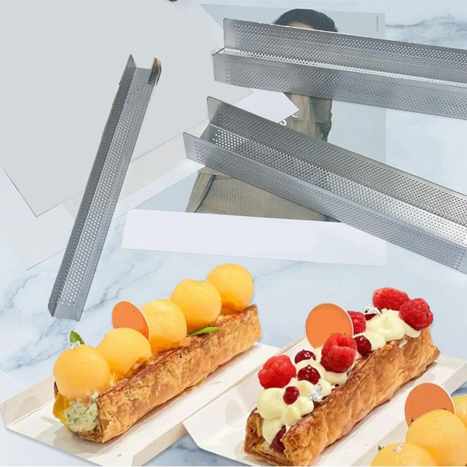 Pastry Mould U Shape Rectangular for Cookie Bread Stainless Steel