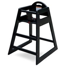 Wooden High Chair for Baby  Toddler   Restaurant-Style Stackable HighChair w...