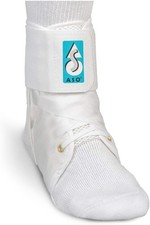Med Spec ASO Speed Lacer   Ankle Brace for Sprained and Medium, White