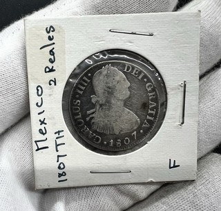 Mexico 1807 TH 2 Reales KM#91 Charles IV