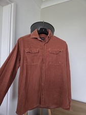 Route One Jumbo Cord Cord Herren Shirt Overshirt Chore UK Medium Skateboard 