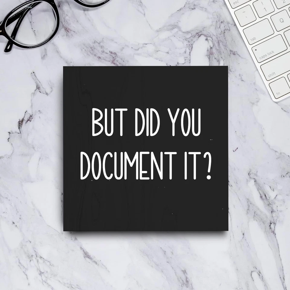 Office Decor But Did You Document It Wooden Box Sign Decorative Funny Office Woo - Image 4 of 4