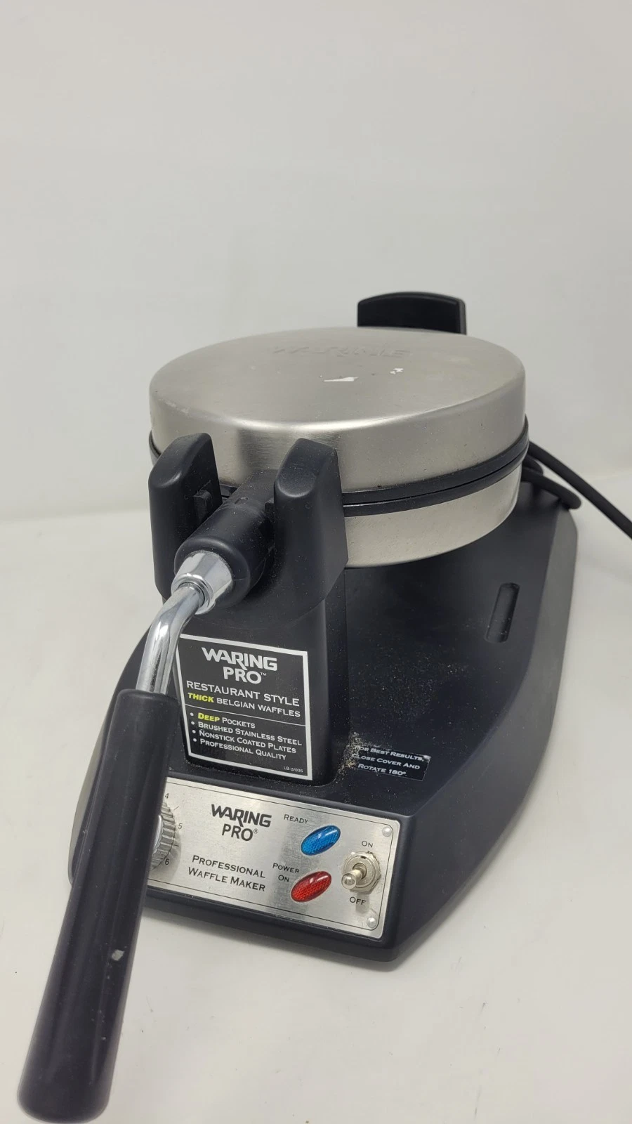 Waring Pro WWM200SA Professional Belgian Waffle Maker Electric Stainless Tested