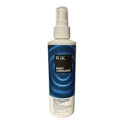 IGK Body Language Rice Water Plumping & Thickening Mist 7oz Volume Spray Hair