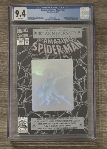 Amazing Spider-Man #365 CGC 9.4 WP foil cover 1st appearance of Spider-Man 2099