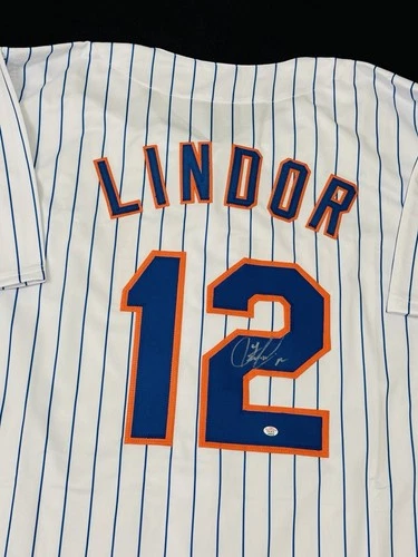 Francisco Lindor Signed New York Mets Baseball Jersey with COA